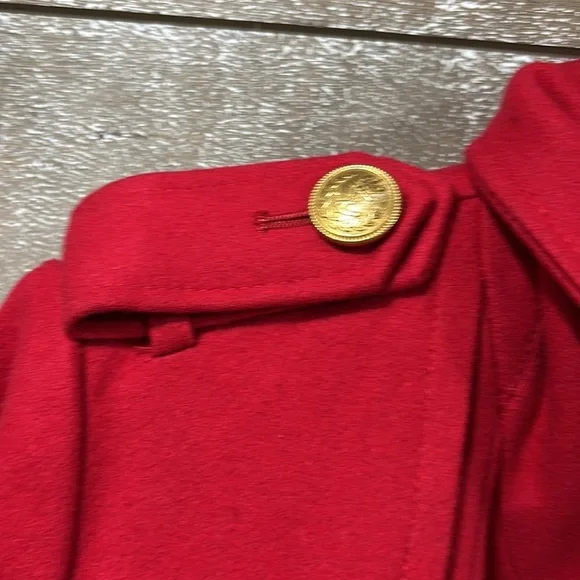 Green Envy red wool peacoat size L Medium - Picture 13 of 13